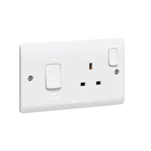 LEGRAND - Cooker Control DP Unit 45A, Syn.White