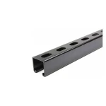 pvc coated channel slotted, 41x41x2.5mm, 3 meters