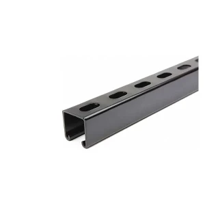 pvc coated channel slotted, 41x41x2.5mm, 3 meters