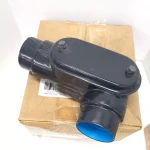 ZAMIL - PVC Coated Condulet, Type "LL", MI, 1-1/2", with Cover & Gasket, Form 5 ZC-LL112